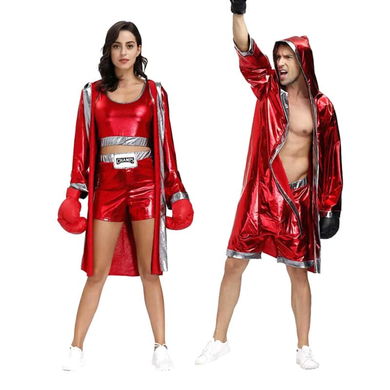 costume couple de boxeur